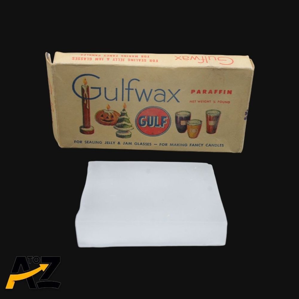 Vintage Gulg Gas & Oil Gulfwax Household Paraffin Wax IN ORIGINAL BOX RARE